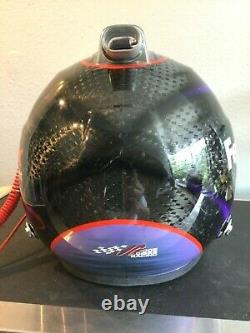 Denny Hamlin, 2013 Signed Race Used, Cup Series, Stilo Helmet. Full Radio &hans