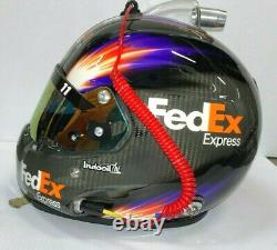 Denny Hamlin, 2014 Fed Ex Express, Joe Gibbs Racing, Signed Stilo Helmet +radio