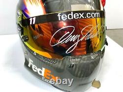 Denny Hamlin, 2014 Fed Ex Express, Joe Gibbs Racing, Signed Stilo Helmet +radio