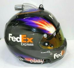 Denny Hamlin, 2014 Fed Ex Express, Joe Gibbs Racing, Signed Stilo Helmet +radio