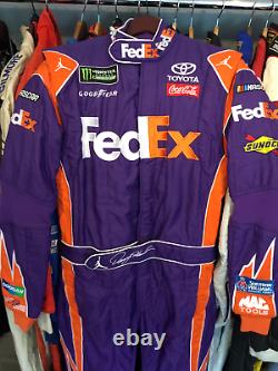 Denny Hamlin, 2017 Race Used, Joe Gibbs, Air Jordan, Fed Ex Simpson Drivers Suit
