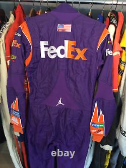 Denny Hamlin, 2017 Race Used, Joe Gibbs, Air Jordan, Fed Ex Simpson Drivers Suit