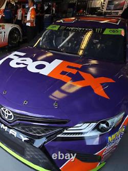 Denny Hamlin, 2017 Race Used/worn, Joe Gibbs, Fed Ex, Carbon Fiber Stilo Helmet