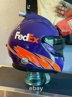 Denny Hamlin, 2018 Race Used/worn, Fed Ex, Carbon Fiber Schuberth Helmet +radio