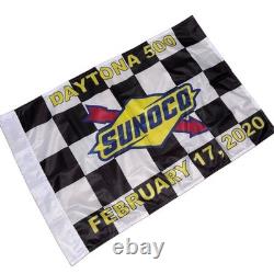 Denny Hamlin 2020 DAYTONA 500 WINNER Sunoco Flag JGR Joe Gibbs Nascar Trophy