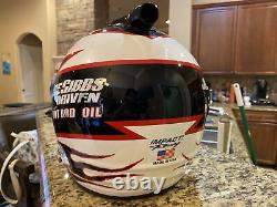 Denny Hamlin Autographed Winning NASCAR Race Used Worn Helmet