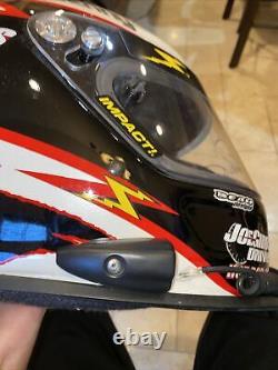 Denny Hamlin Autographed Winning NASCAR Race Used Worn Helmet