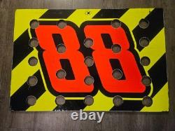 Earnhardt Jr Connor Zilisch Race Used 2024 JRM Pitboard #88 Zilisch First Win