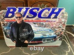 Earnhardt autograph Busch beer sign