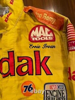 Ernie Irvan Kodak Race Worn Used Firesuit Drivers suit NASCAR 1991 Autographed