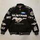 Ford Mustang Nascar Racing Cotton Twill Jacket Black Jh Design Adult Sz Xl Nice