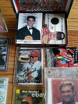 GORDON JOHNSON HENDRICK EVERNHAM AUTOGRAPHS ROOKIES RACE USED\uD83C\uDFC1 NASCAR