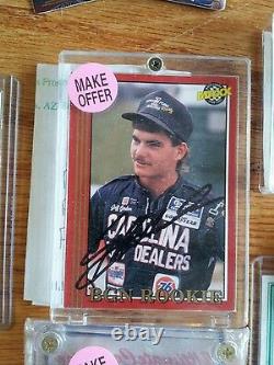 GORDON JOHNSON HENDRICK EVERNHAM AUTOGRAPHS ROOKIES RACE USED\uD83C\uDFC1 NASCAR