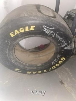 Goodyear Eagle NASCAR Racing Tire Autographed Game Used Authentic Collectible