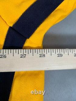 Goodyear Racing NASCAR Jacket XL Blue Yellow Embroidered Zip-Up Crew #3568