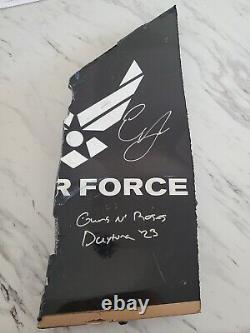 Guns n Roses 2023 Daytona 500 Erik Jones Autographed Sheetmetal NASCAR COA Slash