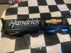Hendrick Motorsports 5X Autographed Gordon, Johnson, Jr Race Used Valve Cover