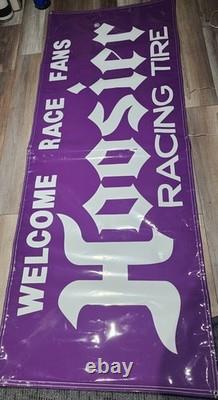Hoosier Welcome Racing Fans Vinyl Banner Nos Mancave/ Garage Tires
