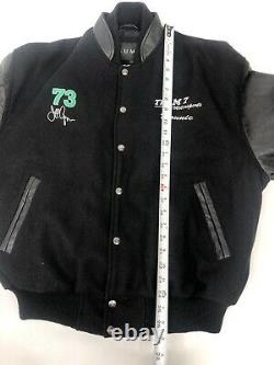 Hooters NGA Pro Golf Tour Racing Wool Letterman Bomber Men's Sz L Coat Jacket B