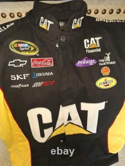 JEFF BURTON CAT SPONSOR'S NASCAR RACE JACKET Size 2XL Men