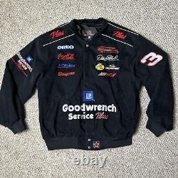 JH Design Dale Earnhardt Sr. Jacket Men's XL NASCAR Racing Vintage Snap Front