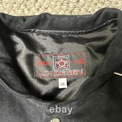 JH Design Dale Earnhardt Sr. Jacket Men's XL NASCAR Racing Vintage Snap Front