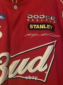 JH Design Kasey Kahne Budweiser King Of Beers Vintage Racing Nascar Jacket Large