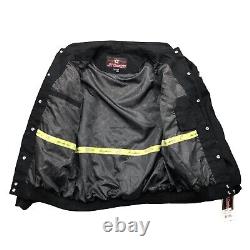 JH Design Nascar Mark Martin Racing Jacket Mens Size L Go Daddy Adidas Black #5