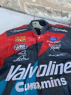 JH Design VTG Men's Jacket Roush Racing NASCAR Cummins Valvoline Large USA Made