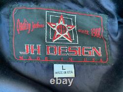JH Design VTG Men's Jacket Roush Racing NASCAR Cummins Valvoline Large USA Made