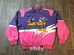 JH Designs 2006 Daytona 500 Disney Mickey & Friends Racing Jacket Mens Large