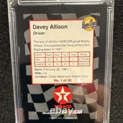J. R. Maxx 1992 Texaco Star Team Autograph Davey Allison NASCAR Card #1/20