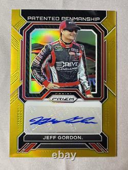 Jeff Gordon 2023 Prizm Nascar Racing Gold Auto #/10