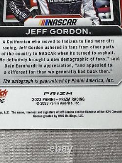 Jeff Gordon 2023 Prizm Nascar Racing Gold Auto #/10