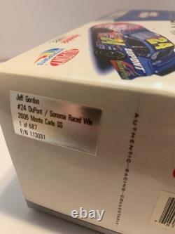 Jeff Gordon #24 2006 Sonoma Raced Win Monte Carlo SS 124 Plus winner's trophy