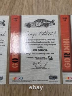 Jeff Gordon Complete 2010 Spellbound Race Used Car Cover Set Hendrick NASCAR