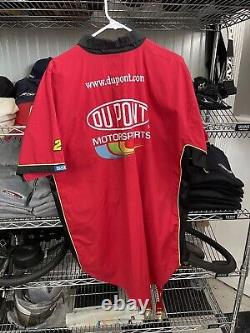 Jeff Gordon DuPont Hendrick Rainbow Nascar Race Used Pit Crew Shirt XL #07