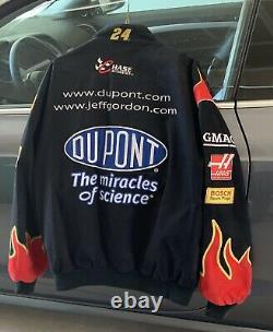 Jeff Gordon JH Design Men's XL Racing DuPont Flames Authentic NASCAR Jacket