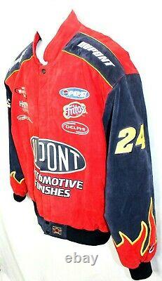 Jeff Gordon Jacket NASCAR Racing DuPont Winston Cup Chase JH Design XL Leather