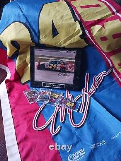 Jeff Gordon Lot / One Of A Kind Listing. Autograph, Race Used Banner, Rare Cards