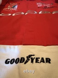 Jeff Hamilton Bill Elliott Dodge Racing Jacket Coat Button Up NASCAR Red- Sz M/L