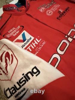 Jeff Hamilton Bill Elliott Dodge Racing Jacket Coat Button Up NASCAR Red- Sz M/L