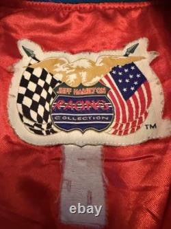 Jeff Hamilton Bill Elliott Dodge Racing Jacket Coat Button Up NASCAR Red- Sz M/L