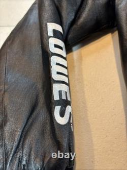 Jeff Hamilton Chase Lowes NASCAR Leather Jacket #48 Jimmie Johnson size LARGE