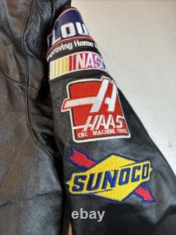 Jeff Hamilton Chase Lowes NASCAR Leather Jacket #48 Jimmie Johnson size LARGE