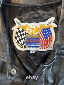 Jeff Hamilton Chase Lowes NASCAR Leather Jacket #48 Jimmie Johnson size LARGE