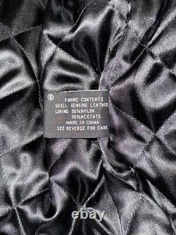 Jeff Hamilton Dale Earnhardt Leather Bomber Jacket Nascar Racing Goodwrench Sz L