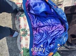 Jeff Hamilton Design xxxxl Blue Leather Jacket Hot Wheels Nascar Racing cars
