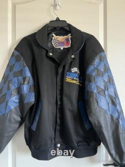 Jeff Hamilton Easy Care Motor Sports Leather Racing NASCAR Jacket Sz Small