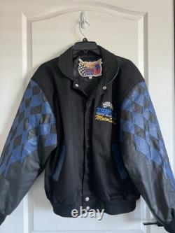 Jeff Hamilton Easy Care Motor Sports Leather Racing NASCAR Jacket Sz Small